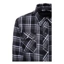 King Kerosin Chopper Monster checkered shirt black/grey/whit