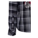 King Kerosin Chopper Monster checkered shirt black/grey/whit