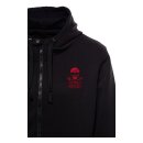 King Kerosin Rebel Club zip hoodie black