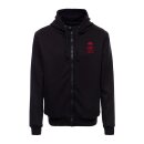 King Kerosin Rebel Club zip hoodie black