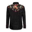 King Kerosin Rodeo Flowers shirt black