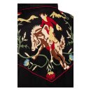 King Kerosin Rodeo Flowers shirt black