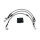 Goodridge brake line front, stainless clear coated