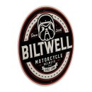 Biltwell Bulldog shop sign black/grey/garnet