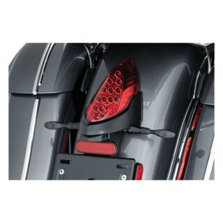 Kuryakyn, custom rear turn signal&license plate mount black