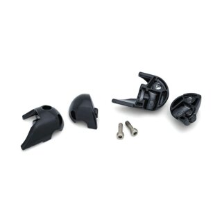 Kuryakyn, rear Atto turn signal adapters, gloss black