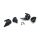 Kuryakyn, rear Atto turn signal adapters, gloss black