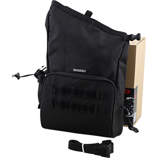 Kuryakyn Hoodrat Universal Solo Satteltasche schwarz für Harley Softail 87-24