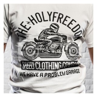 Holy Freedom Skeleton Rider T-shirt offwhite