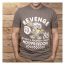 Holy Freedom Revenge T-shirt olive green