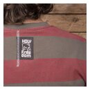 Holy Freedom Kruger striped T-shirt olive green/bordeaux XXXL