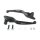Handlebar lever kit, wide blade, Black