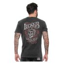 Lucky 13 Skull Built T-shirt T-shirt washed black