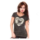 Lucky 13 Prowl T-shirt washed brown