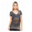 Lucky 13 Freedom Wheel T-shirt washed grey