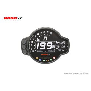 Digitaler Motorrad Universal Tachometer Multifunktionsinstrument ABE KOSO MS-01