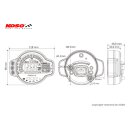 Digitaler Motorrad Universal Tachometer Multifunktionsinstrument ABE KOSO MS-01