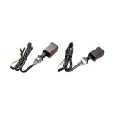 Fastline, LED turn signal set. Black, amber lens