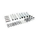 Complete M8 pushrod cover kit. Chrome