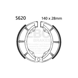 EBC plain brake shoes