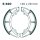 EBC grooved brake shoes