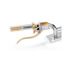Kustom Tech, FL handlebar grip set. Satin alu/brass