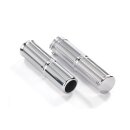 Kustom Tech, FL handlebar grip set. Polished aluminum
