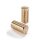 Kustom Tech, FL handlebar grip ends. Ribbed, pol brass