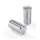 Kustom Tech, FL handlebar grip ends. Ribbed chrome aluminum