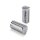 Kustom Tech, FL handlebar grip ends. Ribbed polished alu