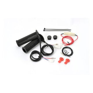 Daytona, heated grips, for 7/8" (22mm) handlebars. Black