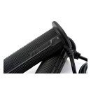 Daytona, heated grips, for 7/8" (22mm) handlebars. Black