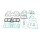 Athena, complete motor gasket kit
