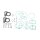 Athena, complete motor gasket kit