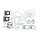 Athena, complete motor gasket kit