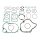 Athena, complete motor gasket kit