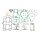 Athena, complete motor gasket kit