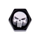 Trik Topz, Block Skull valve caps. Black/white