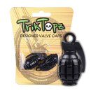 Trik Topz, Hand Grenade valve caps. Black