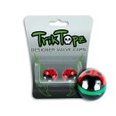 Trik Topz, Lady bug valve caps. Red