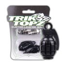 Trik Topz, Hand Grenade license plate mounts. Black