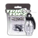 Trik Topz, Hand Grenade license plate mounts. Chrome