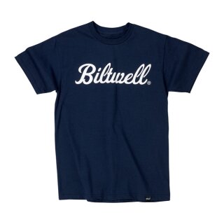 Biltwell Script T-shirt navy