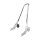 Sissy bar kit 21" 1-piece upright, chrome