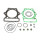 Athena, top end gasket kit