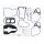 Athena, complete motor gasket kit