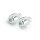 TRW, Classic bar ends for 22mm aluminum handlebars. Chrome