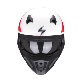 Scorpion Covert-X T-rust helmet matte white/red