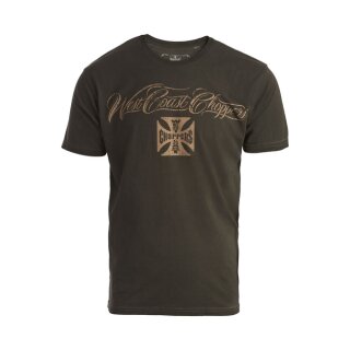 WCC Eagle Crest T-shirt oil dye anthracite