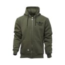 WCC Motorcycle Co. zip hoodie green